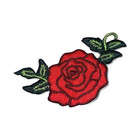 Embroidered Red Rose Applique Patch, Single, for Jackets Jeans Bags — photo 1