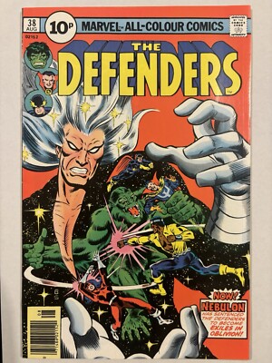 THE DEFENDERS #38 - AUG 1976 - NEBULON APPEARANCE! - PENCE COPY!