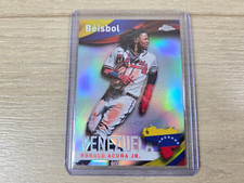 #B-1 Ronald Acuna Jr. 2021 Topps Chrome Braves Beisbol Venezuela Refractor