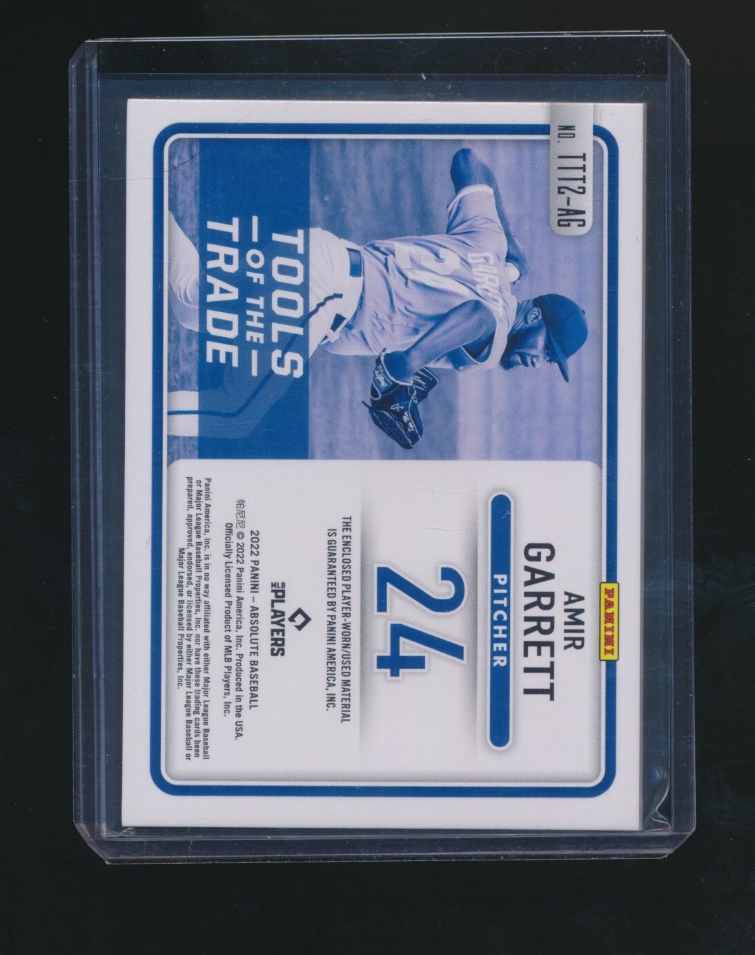 AMIR GARRETT 2022 PANINI ABSOLUTE TOOLS OF THE TRADE 2 SWATCH 106/199