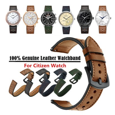20mm 22mm Quick Fit Premium Leather Watch Band Strap For Citizen Eco-Drive Watch