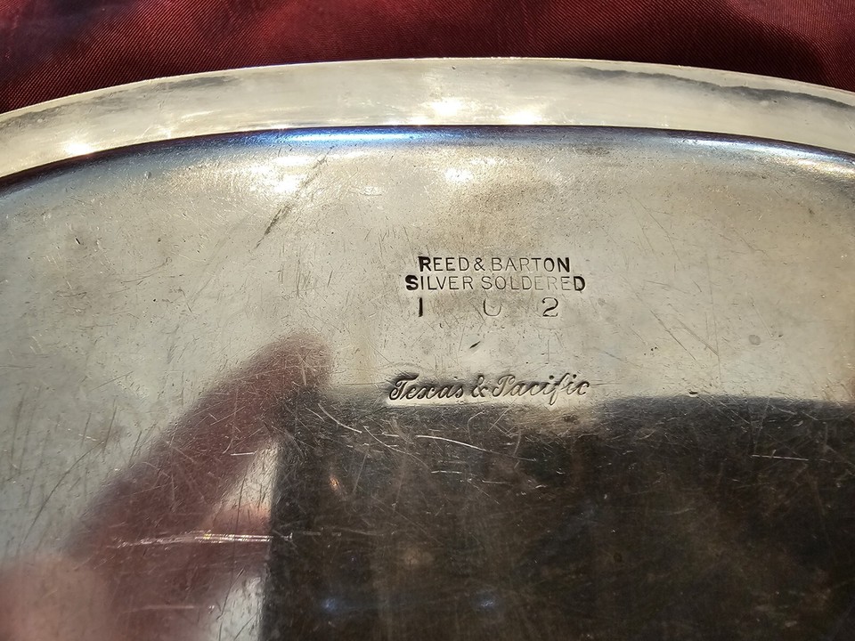 Texas & Pacific Railway Silver Dining Car Crumber By Reed & Barton eBay