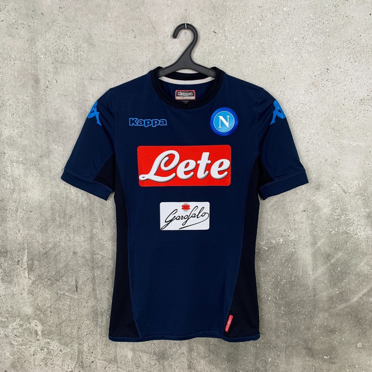 SSC NAPOLI 2017 2018 AUTHENTIC THIRD FOOTBALL SHIRT KAPPA KOMBAT