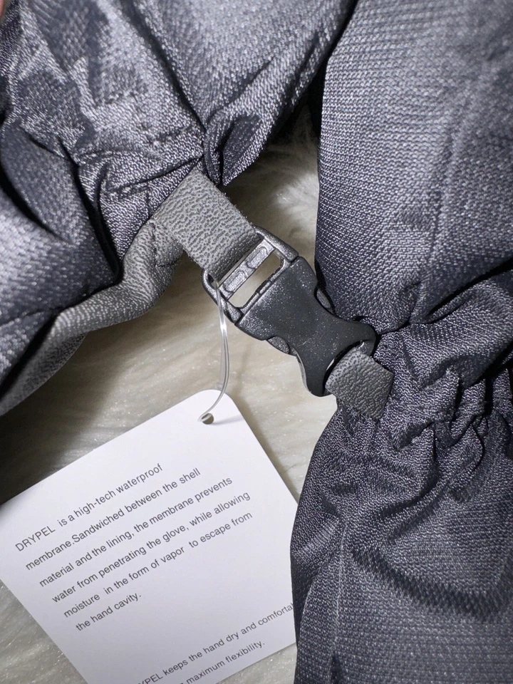 NUEVO CON ETIQUETAS Rossignol Hombres Nieve Esquí Snowboard Guantes DRYPel Impermeable Grande Negro $65 Foto 4 de 4