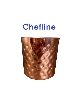 Gehämmerter kupferbeschichteter Serviertasse 8,5 x 8,5 cm Chips Pommes Zwiebelringe Starter