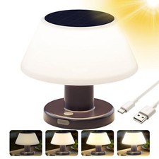 Lampada da tavolo solare LED dimmerabile USB e solare ricaricabile batteria esterna lampada da tavolo