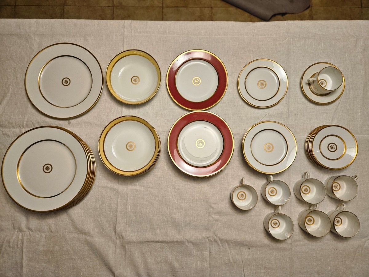 BERNARDAUD Limoges Service for 8; 47 pcs lightly used. Why