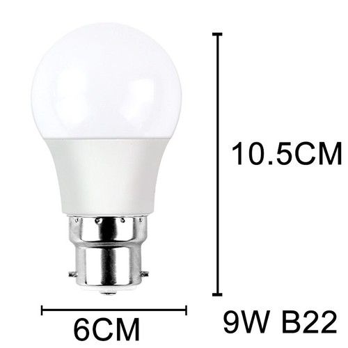 E27/B22 LED Bulbs Light Globe 7W/9W/12W/15W/18W Cool White Fancy Lamp 175-265V - Picture 14 of 20