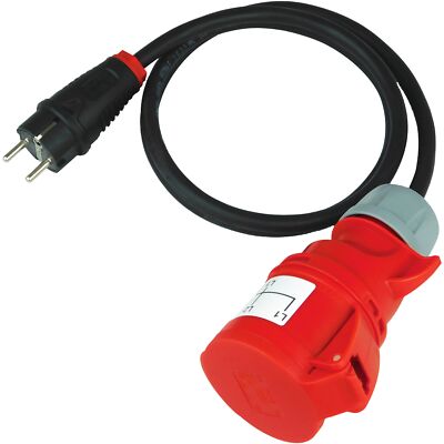 Messadapter Prüfadapter Schuko Stecker auf 32A CEE Kupplung VDE DIN 0701 0702