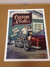 Keith Weesner Custom Sickles SIGNED Pinup Print Rat hot rod ford Sold Out Rare