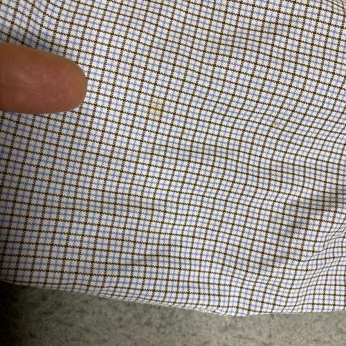 Canali Shirt Mens 16.5 42 Blue Brown Plaid Button Up Long Sleeve Preppy Casual - Picture 10 of 13