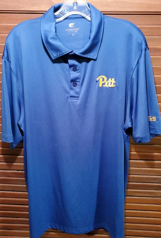 COLOSSEUM BRAND PITT GOLF SHIRT SIZE: YOUTH XL - UNIV OF PITTSBURGH PANTHERS