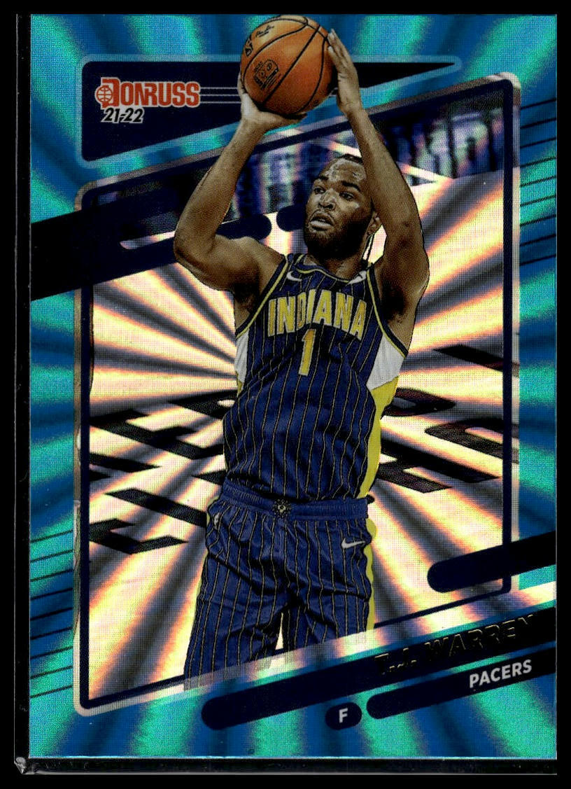 2021-22 Donruss #116 T.J. Warren Holo Teal Laser