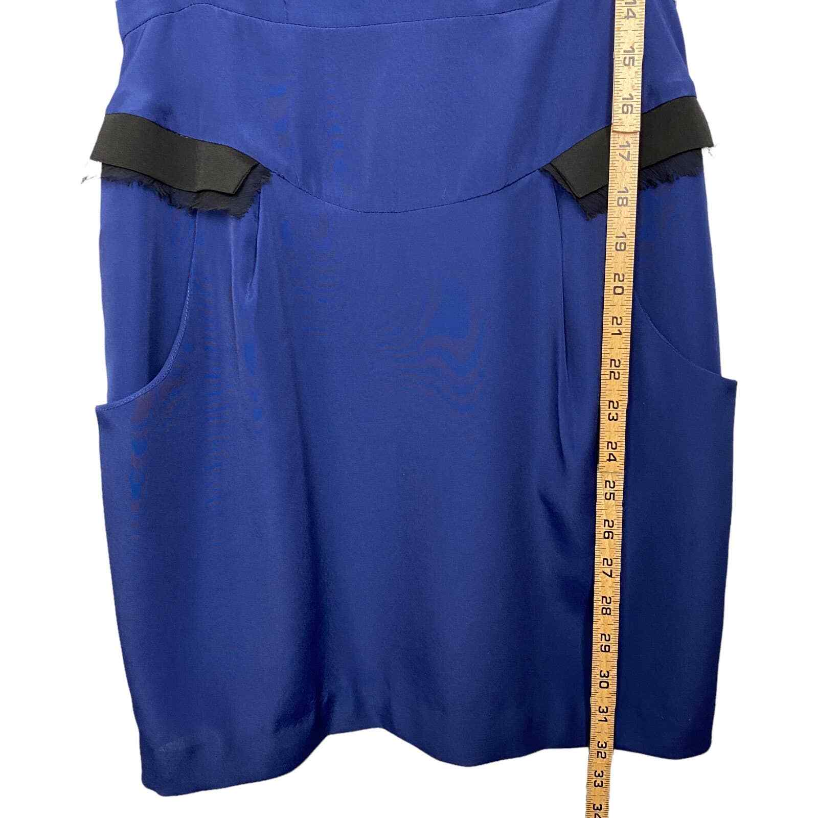 BCBGeneration Deep Blue and Black Sleeveless Shea… - image 8