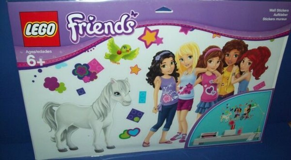 LEGO 851417 Friends Wall Stickers Decorations 4 Sheets for sale online