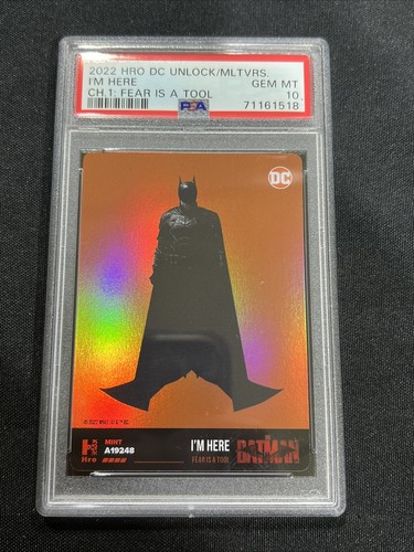2022 DC Multiverse I’m Here Batman Capitolo 1 La paura è uno strumento PSA 10 SOLO FISICO - Foto 1 di 2