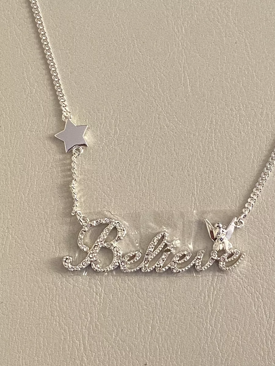Tinkerbell believe necklace clearance