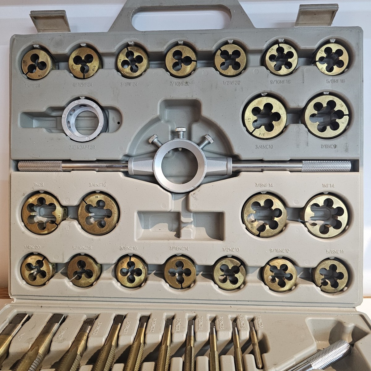 Pittsburgh Tap and Die Set 45 Piece - Titanium Nitride - No Small