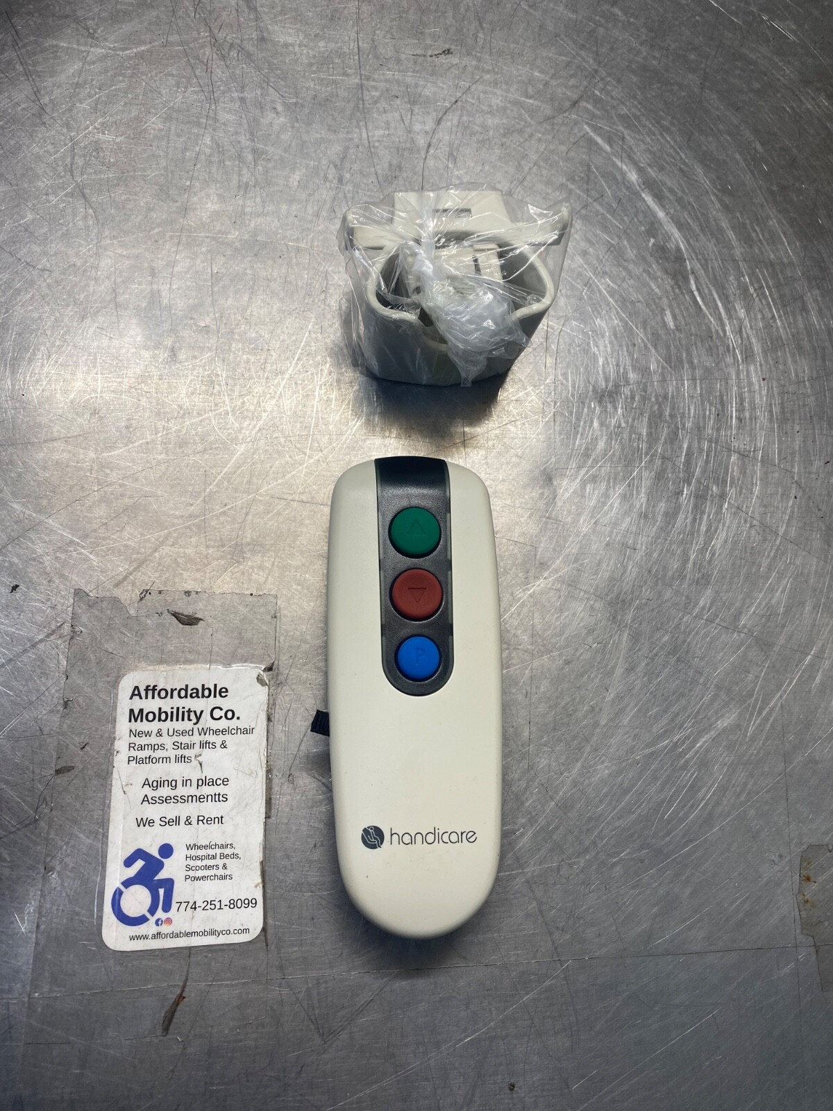 Handicare 3 Button Stair Lift Remote Control With Wall Mountable - D6