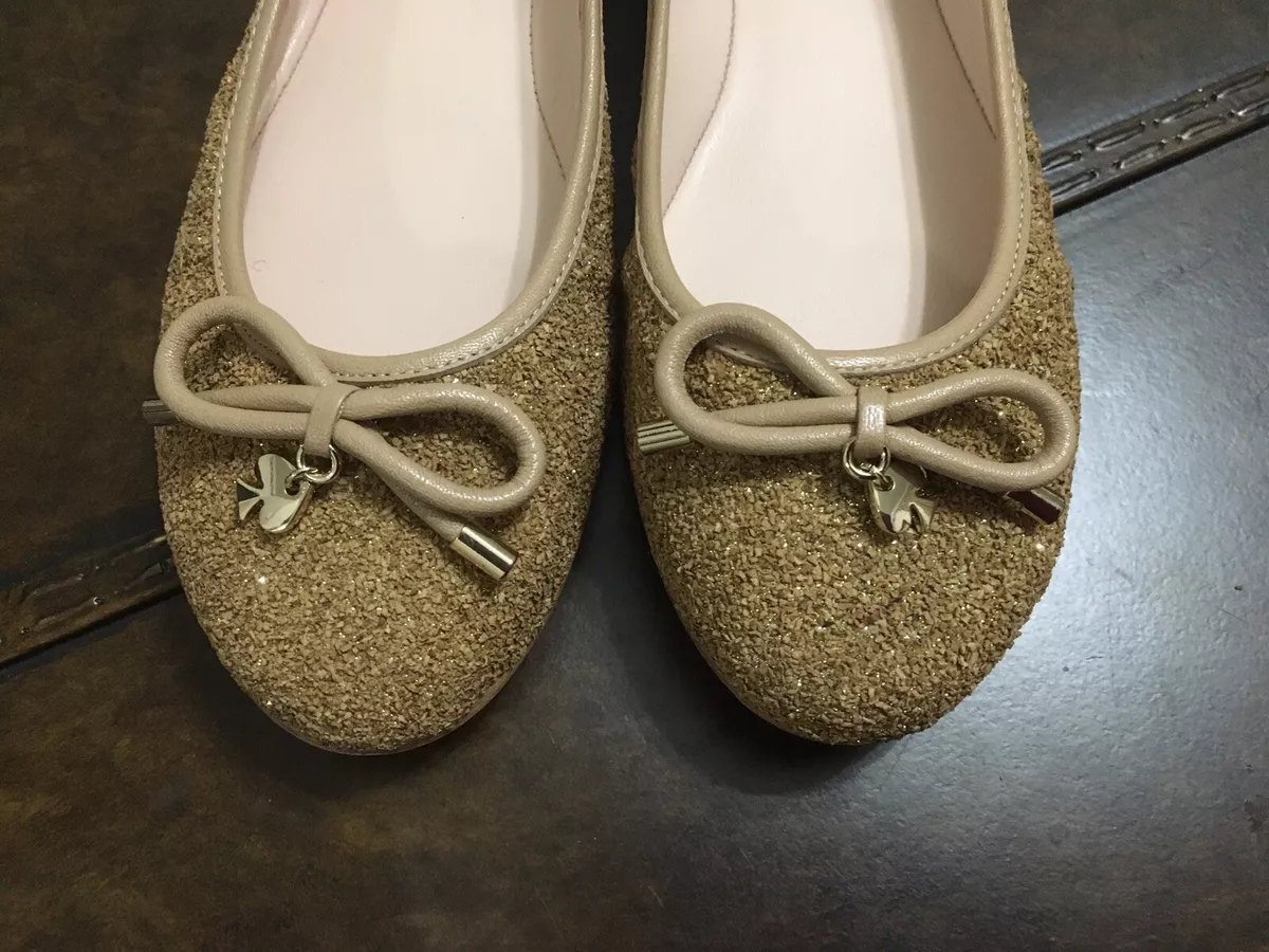 Kate spade 2025 gold flats