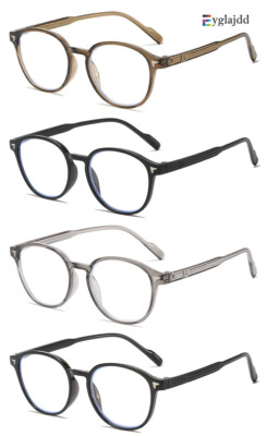 Oval Reading Glasses Women Men Readers Blue Light Blocking Computer Eyeglasses
