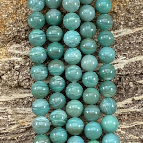 Pilbara Prase Aka Green Prase AA Round 6mm 8mm 10mm 12mm - Picture 5 of 6