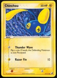 Chinchou 52/115 Ex Unseen Forces NM BUY 2 CARDS GET 1 FREE!!!