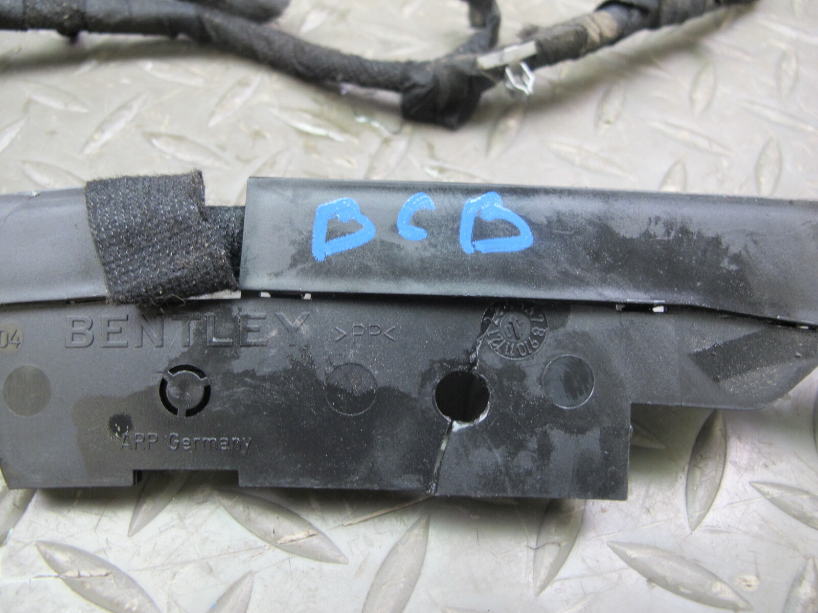 07-11 BENTLEY CONTINENTAL GTC CONVERTIBLE TOP ROOF CYLINDER CABLE SET