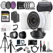 Sony ZV-E10 II with 16-50mm Lens White  128GB Ext Bat 9 PC Filtr MEGA Kit