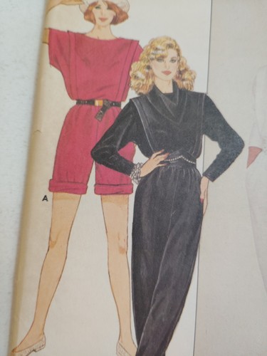 Jumpsuit Pants Shorts 14 16 18 Butterick 6703 Sewing Pattern UC VTG Classic Cowl - Picture 3 of 8