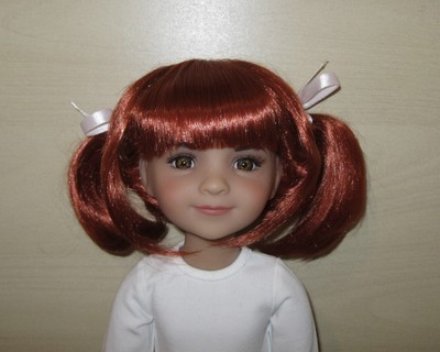 Ruby Red Fashion Friends passende Perücke ''Pippi Langstrumpf'' NEU - Doll wig