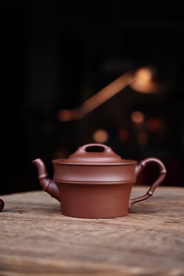 Handmade Wanzhu teapot purple clay 220ml
