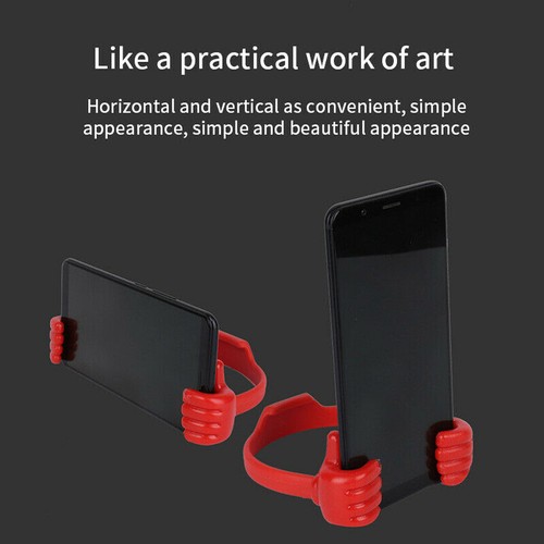 Support de regard de film paresseux pouce levé support de téléphone portable support de bureau - Photo 5 sur 19