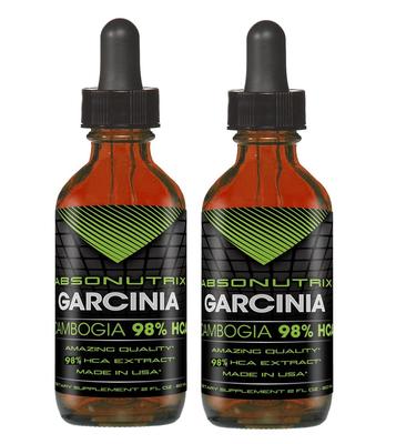  2 Absonutrix Garcinia Cambogia Drops 100mg 98% HCA weight management Made inUSA