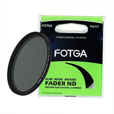Fotga 77mm ND2 to ND400 Slim Fader Variable Adjustable Camera Lens ND Filter Neutral Density Optial Glass 