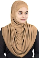 Women's 2-Piece Al-Amira Scarf with Under Scarf/Cap/Bonnet in Soft Viscose Je...