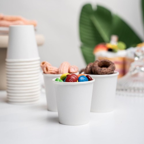 3 oz 3000 Pack Disposable Paper Coffee Bathroom Cups, Small White Mouthwash C... - Picture 7 of 9