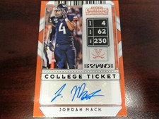 2020 Contenders Draft Picks Jordan Mack AUTO #307 Rookie Card-VIRGINIA