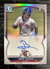 2023 Bowman Chrome Prospect Auto Refractor /499 Jorge Burgos #CPA-JBG Auto