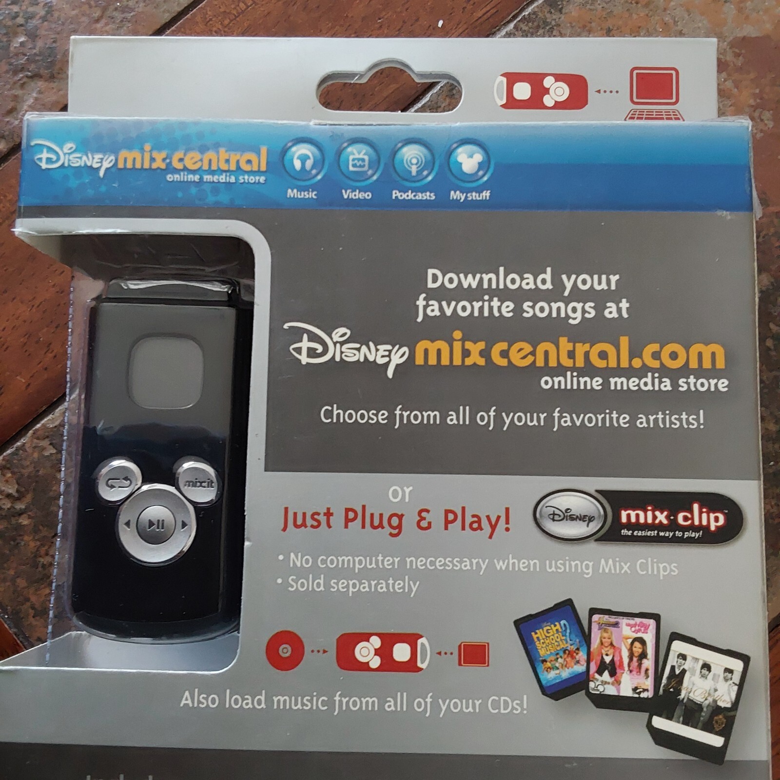 Disney Mix Stick Jonas Brothers Digital Music Player 2008 Holds 500 song 1GB New