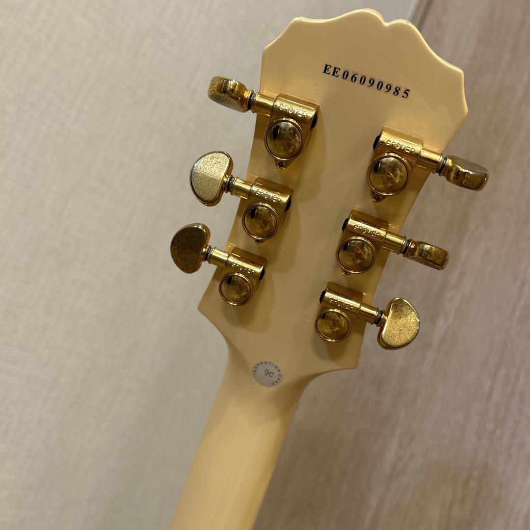 Used Epiphone Les Paul Custom White EE Serial Electric