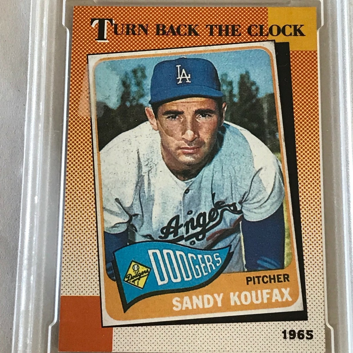 1990 Topps #665 Sandy Koufax Turn Back The Clock FGA 10 Gem Mint