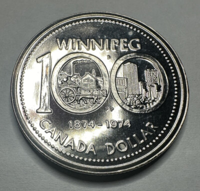 ウィニペグ市(カナダ)100周年記念号の銀貨 1974年(52年前) s-l400.jpg