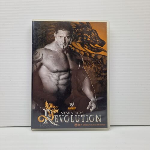 WWE RAW Presents New Year's Revolution DVD 2005 Region 4 World Wrestling - Afbeelding 1 van 3