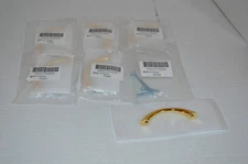 probrico PD2171GD64 brass curved drawer pull  qty 6