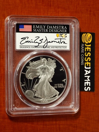 Photo of a 1999-P American Silver Eagle Proof from an eBay listing that sold on Jan 20, 2026