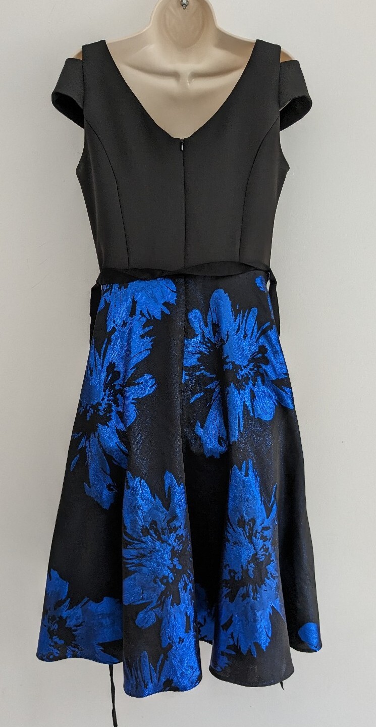 💜 ROMAN SIZE 10 Beautiful Ladies Black Patterned… - image 5