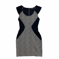  EXPRESS Black and White Dress Women's 0 Sleeveless 
