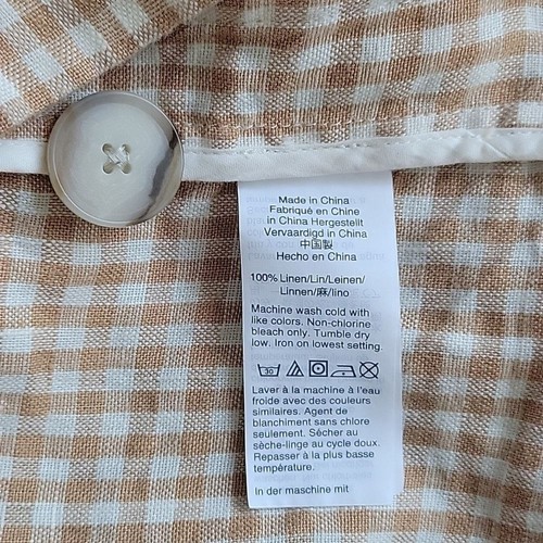 Madewell Women's Linen In Gingham Check Blazer Size XS - Picture 7 of 9