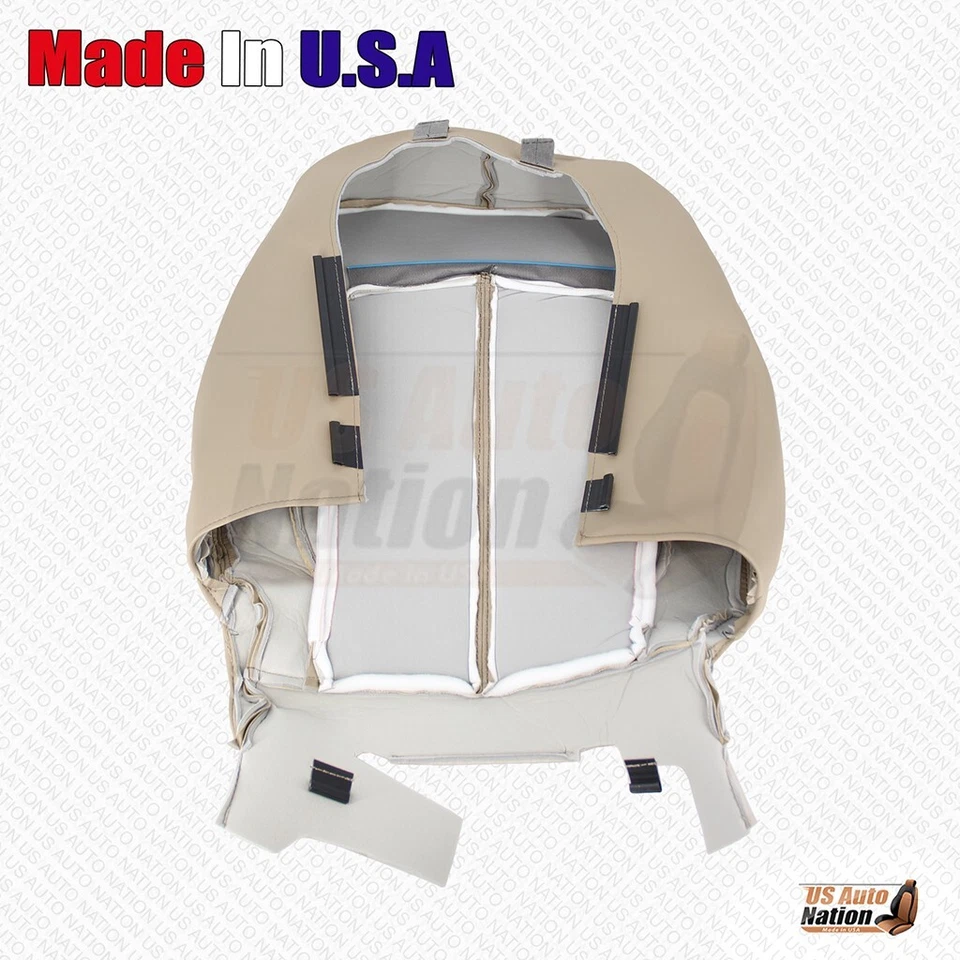 2010 -2013 Compatível com Buick LaCrosse Driver Parte Inferior e Superior Capa de Couro Perfurada Bronzeada - Imagem 4 de 4